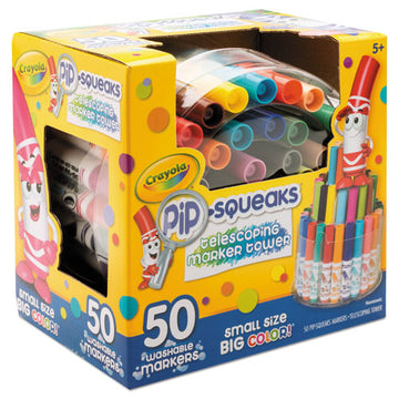 Crayola® Pip-squeaks Telescoping Marker Tower, Medium Bullet Tip, Assorted Colors, 50-pack freeshipping - TVN Wholesale